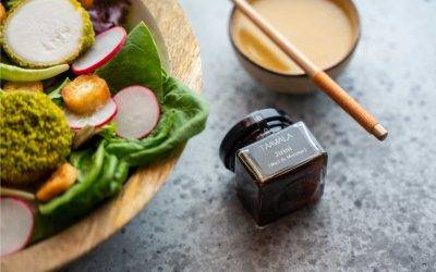 Salade mesclun de chèvre chaud au miel de Moringa